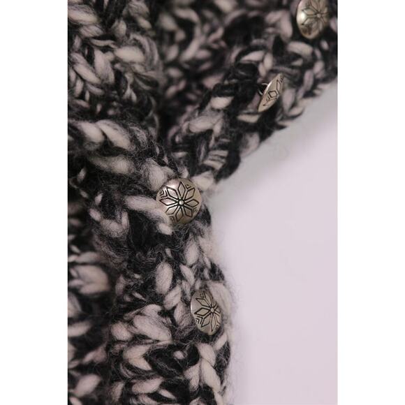 Polo Ralph Lauren Men's Hand Knit Black/White Wool Turtleneck Sweater Conchos M - Picture 8 of 9